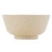 A beige GET Japanese Traditional melamine bowl with speckled specks.