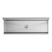 A white rectangular stainless steel Regency wall-mounted hand sink with two holes.