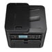 A Canon imageCLASS MF236n monochrome all-in-one laser printer with a black rectangular cover and screen.