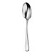 A close-up of a Oneida Perimeter stainless steel teaspoon with a silver handle and spoon.