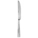 An Oneida Cheviot stainless steel dessert knife with a silver handle.