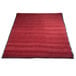 a red carpet with black border