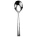 A Oneida stainless steel bouillon spoon with a long handle.