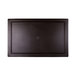 A rectangular black faux hickory wood melamine serving board.