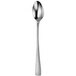 A Oneida stainless steel iced tea spoon with a decorative handle.