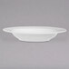 A close up of a white Chef & Sommelier bone china bowl.