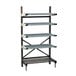 A Metro SmartLever base unit with shelves on it.
