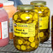 A shelf of B&G Bread and Butter Pickle jars.