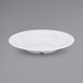 A Diamond White melamine bowl with a rim.