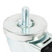 A metal Turbo Air equivalent swivel stem caster with a screw.