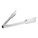 A close-up of the silver Edlund 6410HD Heavy-Duty Gripper Tongs with teeth.