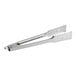The silver handle of Edlund 6410HDL Heavy-Duty Gripper Tongs.