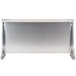 A silver rectangular Vulcan reinforced high shelf with legs.