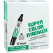 A white box of Pilot Jumbo Blue Ink Permanent Markers with green and black writing.