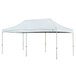 A white Caravan Canopy tent with poles.