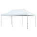 A white Caravan Canopy tent with poles.