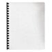 A white Fellowes classic grain texture binding cover.