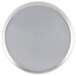 An American Metalcraft heavy weight aluminum round pizza pan with a tapered edge.