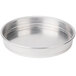 An American Metalcraft aluminum cake pan with straight sides.