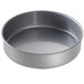 A Chicago Metallic aluminized steel round cake pan.