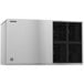 A silver Hoshizaki air cooled ice machine with black accents.