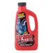 A red plastic container of SC Johnson Drano Max Gel with a handle.