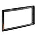 A black plastic frame with a brown trim on the side and a white background for a Manitowoc Ice China Fe Assy W Touch Pad.