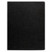 A black rectangular Fellowes Linen Texture binding system cover.