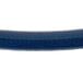 A close-up of a blue braided hose.