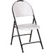 Correll RC350 23 Gray Granite with Black Frame Plastic Molded Folding Chair