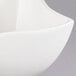 a close-up of a white bowl