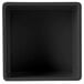 a black square object with a white background