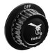 A black plastic knob with a white Eagle logo and text.