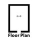 A floor plan for a house with a square and a rectangle.