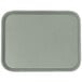 A grey rectangular Cambro fast food tray with a textured surface.