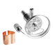 A Manitowoc Ice expansion valve with copper and steel components.