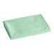 A green recycled microfiber cleaning cloth.