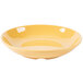 A GET Tropical Yellow melamine bowl.