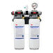 3M Water Filtration System with two white containers with blue and white labels.