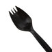 Choice Medium Weight Black Plastic Spork Pack