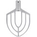 a silver mixer attachment