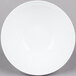 A white Arcoroc bowl with a white rim.