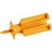 A yellow Zumex ASP blade holder with a plastic screw.
