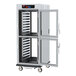 A Metro C5 9 Series pass-through heated holding and proofing cabinet with clear Dutch doors.