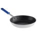 A Vollrath Wear-Ever aluminum non-stick fry pan with a blue Cool Handle.