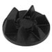 A black plastic Waring CAC102 wheel hub with four holes on a white background.
