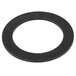 A black round rubber washer.