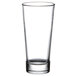 A close-up of a Libbey customizable beverage glass.