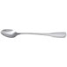 An Arcoroc stainless steel iced tea spoon with a silver handle.