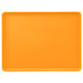 An orange rectangular Cambro dietary tray.